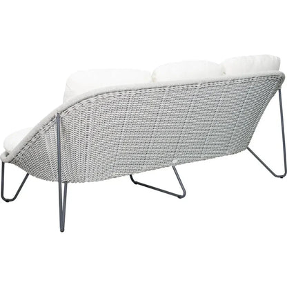Azores 3 Seat Sofa - Coconut White Outdoor Couch - LOOMLAN - Seasonal Living - Outdoor Sofas & Loveseats