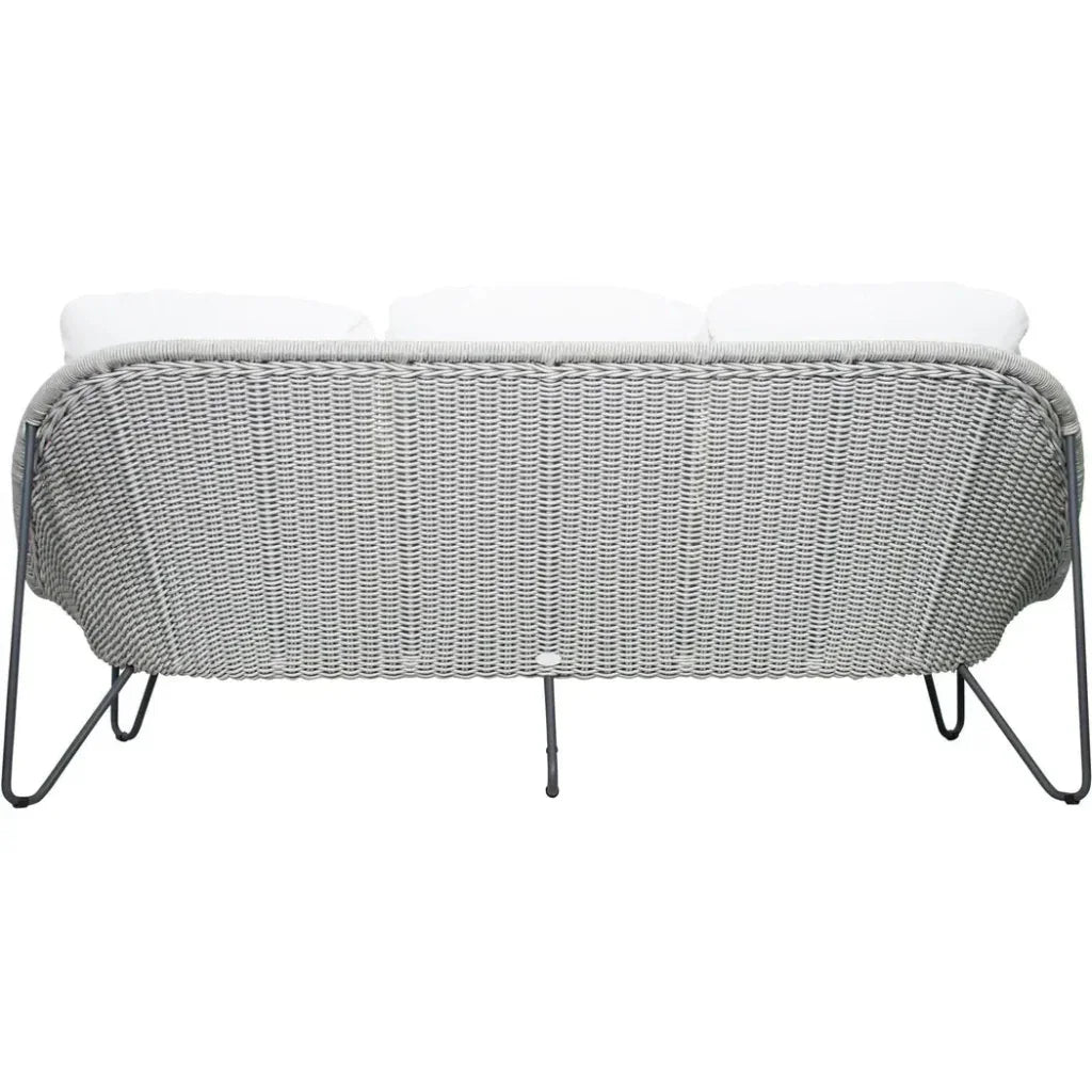 Azores 3 Seat Sofa - Coconut White Outdoor Couch - LOOMLAN - Seasonal Living - Outdoor Sofas & Loveseats