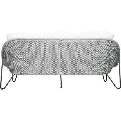 Azores 3 Seat Sofa - Coconut White Outdoor Couch - LOOMLAN - Seasonal Living - Outdoor Sofas & Loveseats