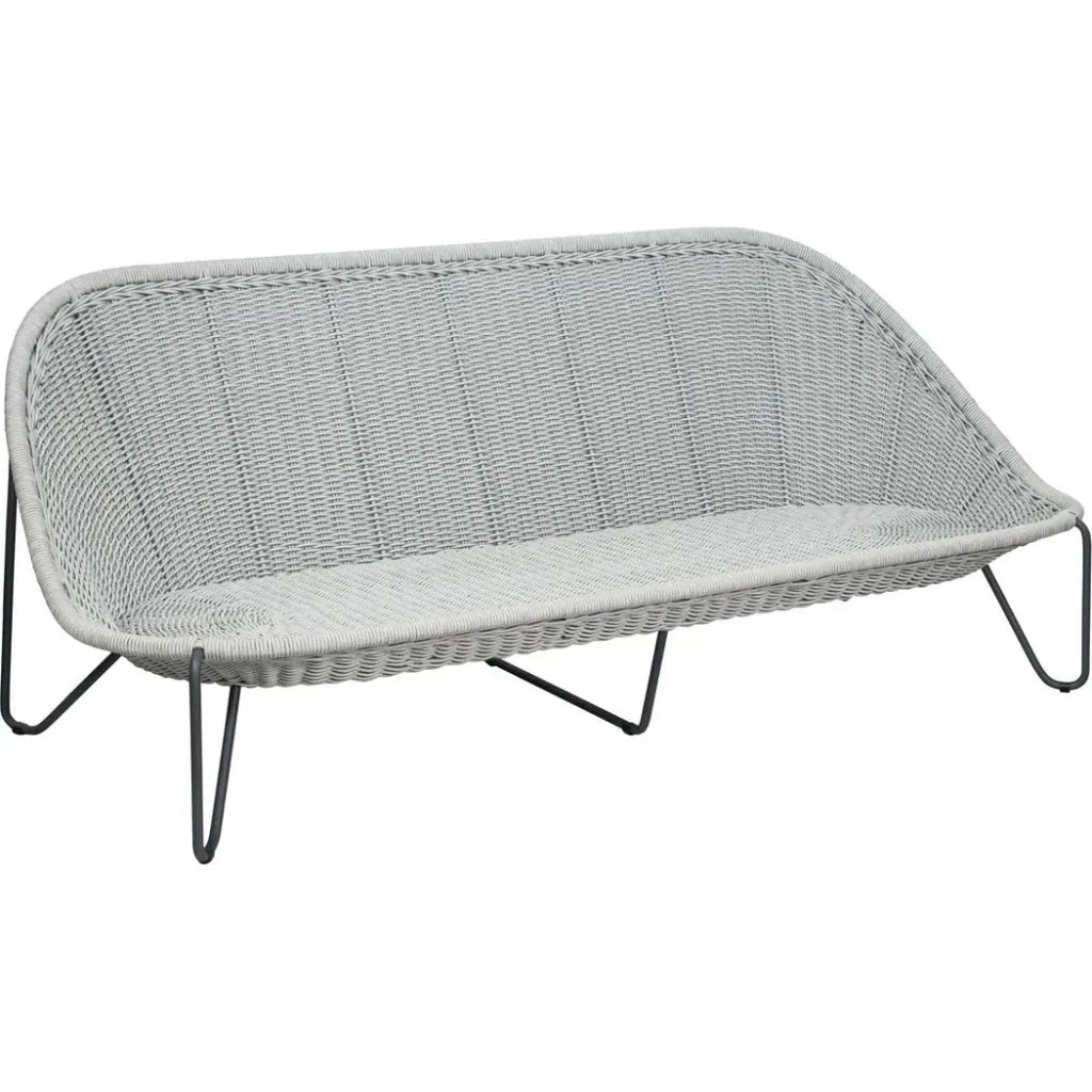 Azores 3 Seat Sofa - Coconut White Outdoor Couch - LOOMLAN - Seasonal Living - Outdoor Sofas & Loveseats