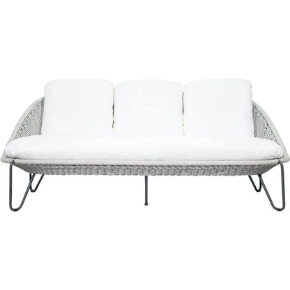 Azores 3 Seat Sofa - Coconut White Outdoor Couch - LOOMLAN - Seasonal Living - Outdoor Sofas & Loveseats