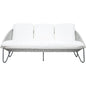 Azores 3 Seat Sofa - Coconut White Outdoor Couch - LOOMLAN - Seasonal Living - Outdoor Sofas & Loveseats