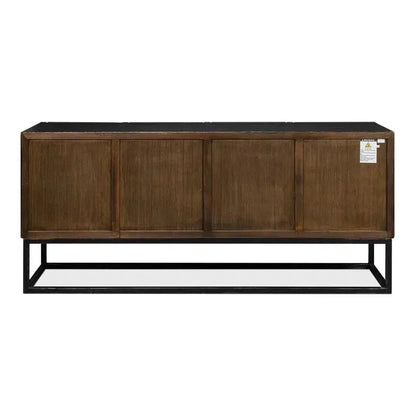 Aztec Black Sideboard Black Buffet for Dining Room - LOOMLAN - Sarreid - Sideboards