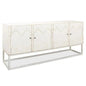 Aztec White Sideboard Black Buffet for Dining Room - LOOMLAN - Sarreid - Sideboards
