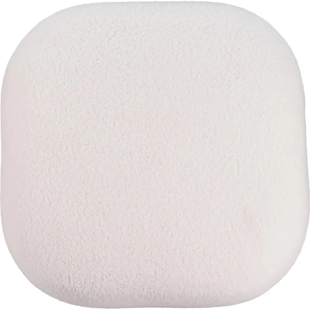 Azua Wood Cream Ottoman - LOOMLAN - Zuo Modern - Ottomans