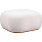 Azua Wood Cream Ottoman - LOOMLAN - Zuo Modern - Ottomans