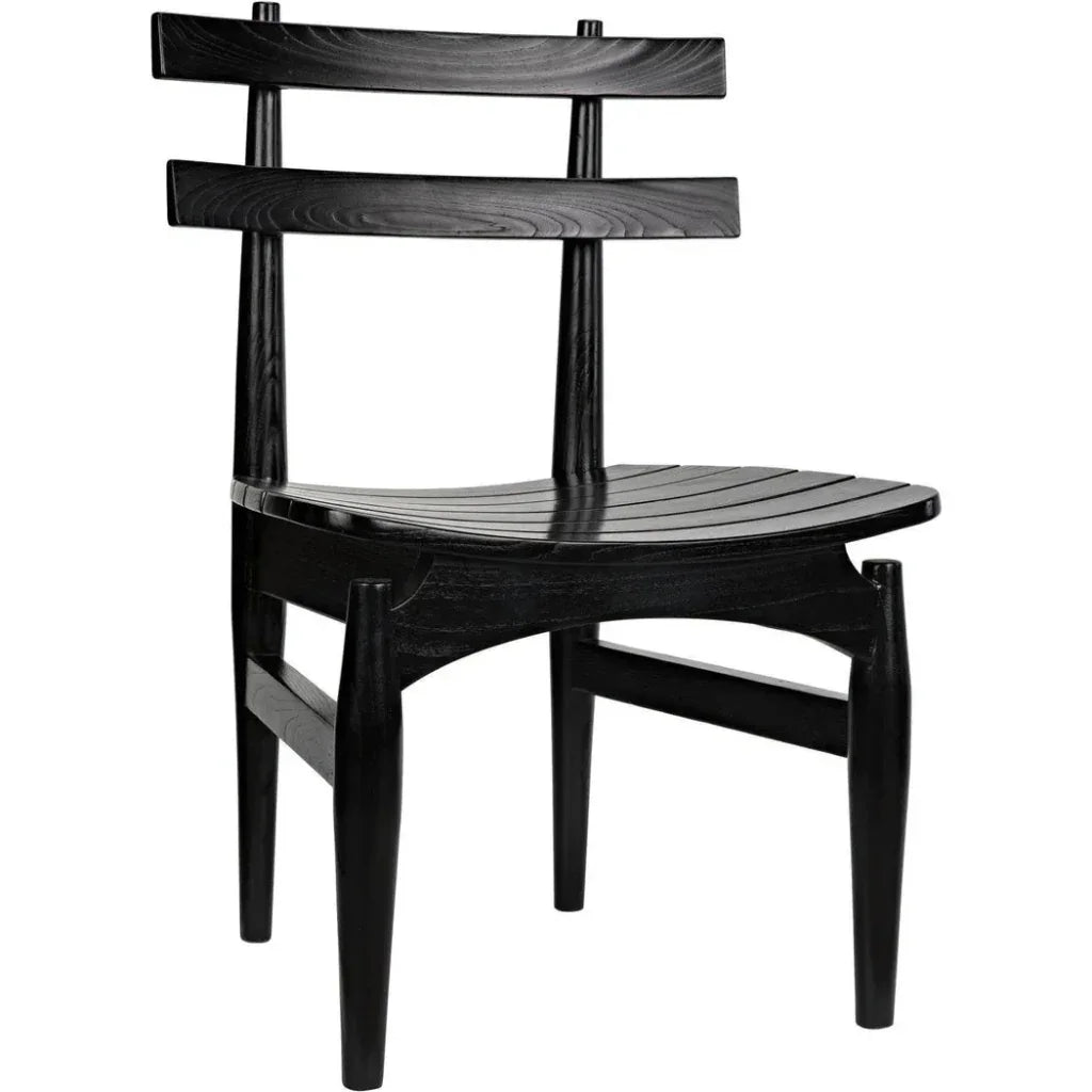 Azumi Chair, Charcoal Black - LOOMLAN - Noir - Dining Chairs