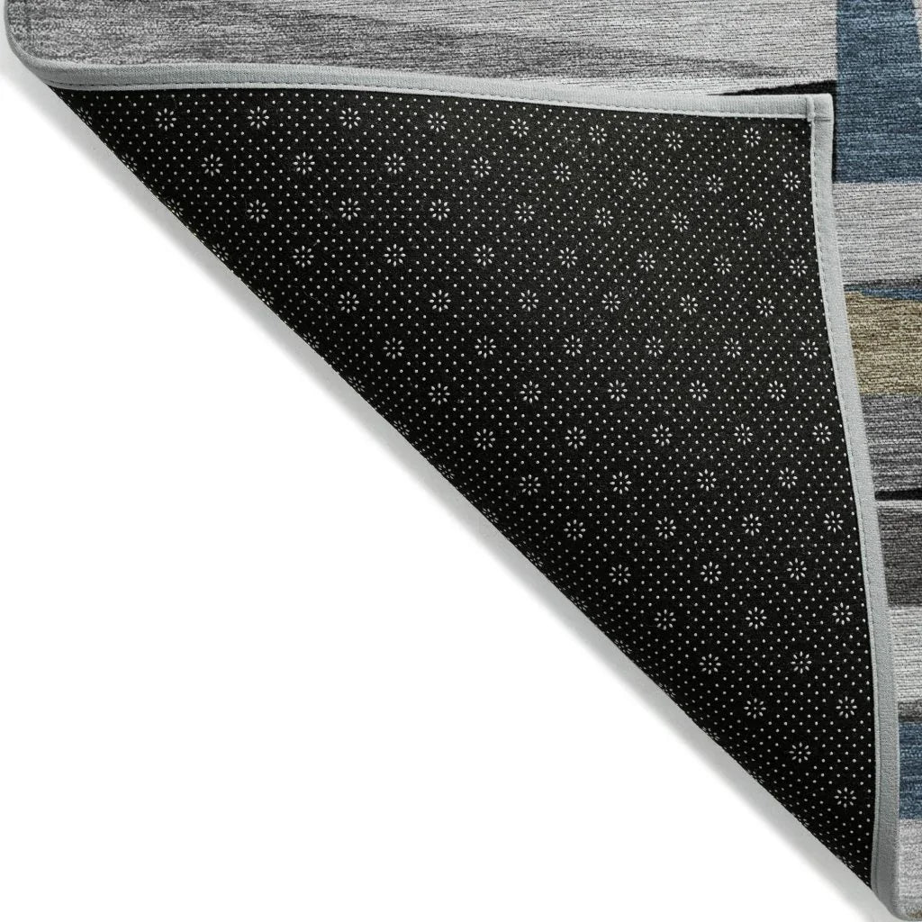 Azura Black Washable Indoor-Outdoor Rug-Outdoor Rugs-LOOMLAN Rugs-LOOMLAN