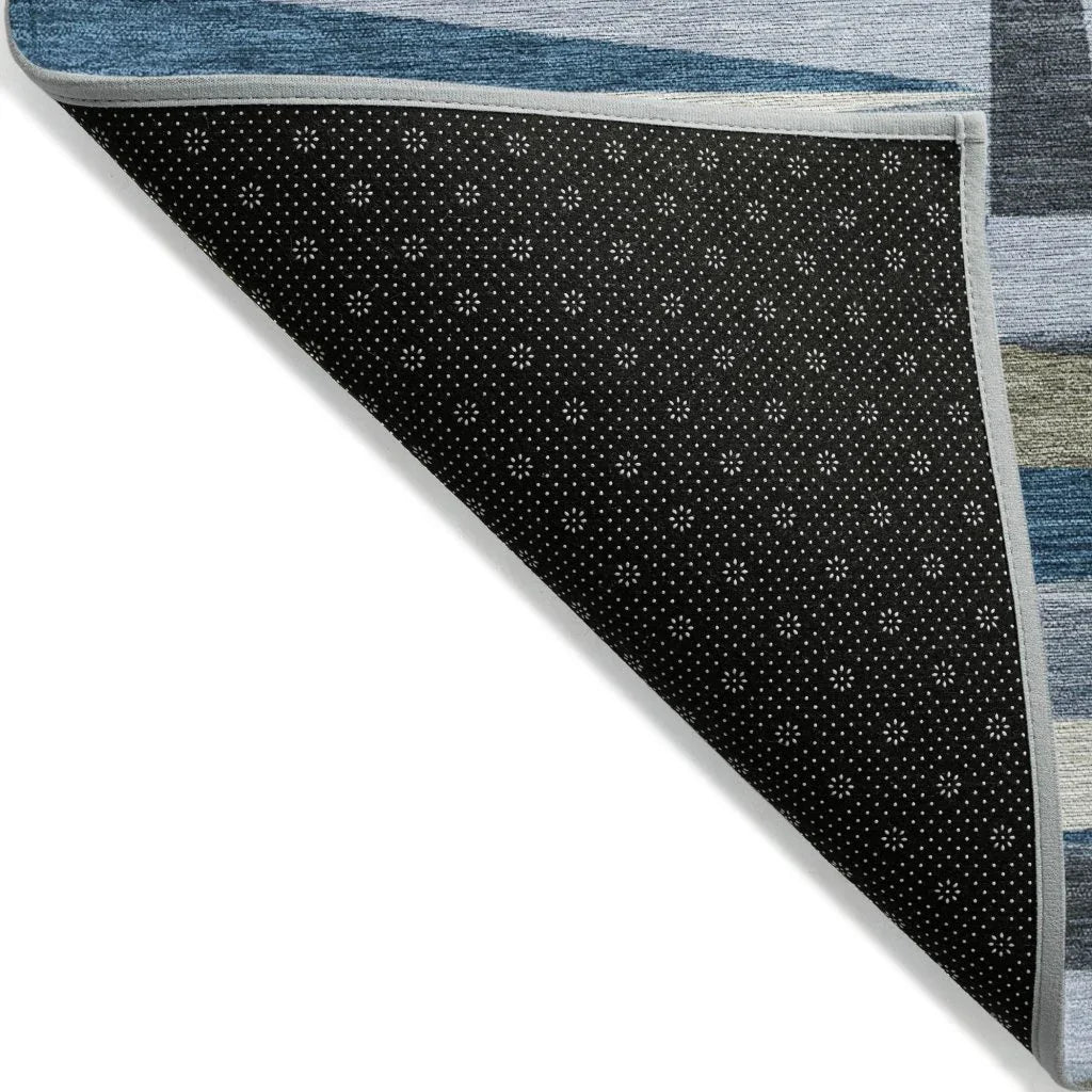 Azura Blue Washable Indoor-Outdoor Rug-Outdoor Rugs-LOOMLAN Rugs-LOOMLAN