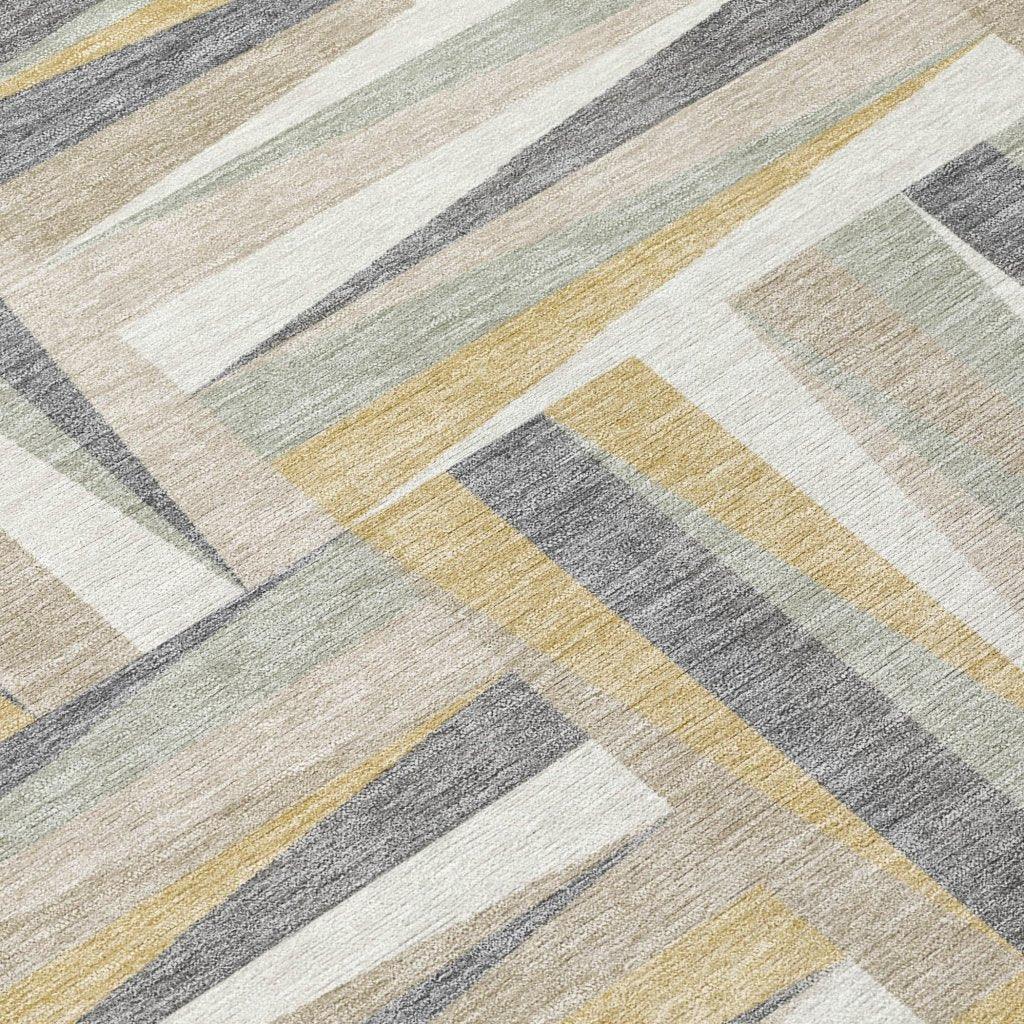 Azura Brown Washable Indoor-Outdoor Rug-Outdoor Rugs-LOOMLAN Rugs-LOOMLAN