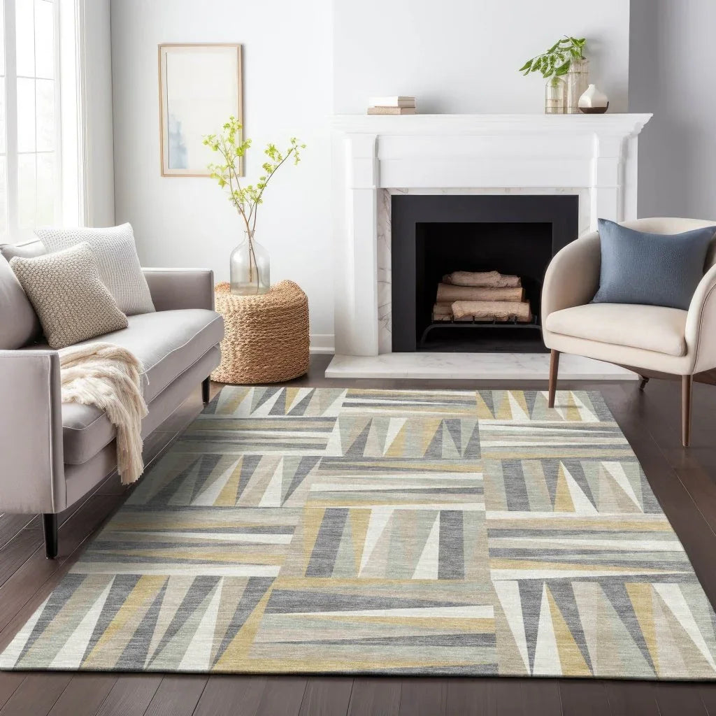 Azura Brown Washable Indoor-Outdoor Rug-Outdoor Rugs-LOOMLAN Rugs-LOOMLAN