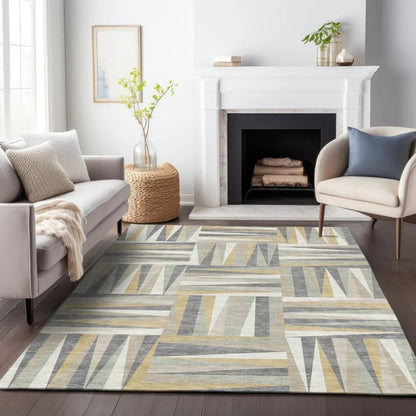 Azura Brown Washable Indoor-Outdoor Rug-Outdoor Rugs-LOOMLAN Rugs-LOOMLAN