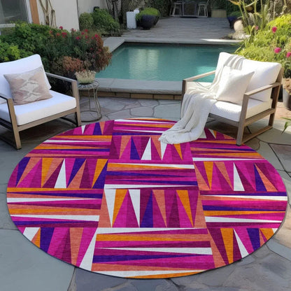 Azura Garnet Washable Indoor-Outdoor Rug-Outdoor Rugs-LOOMLAN Rugs-LOOMLAN