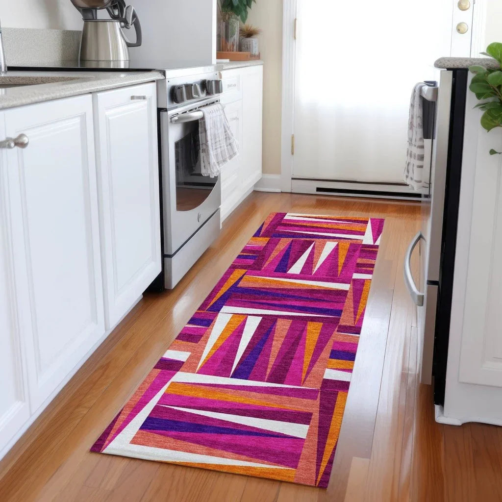 Azura Garnet Washable Indoor-Outdoor Rug-Outdoor Rugs-LOOMLAN Rugs-LOOMLAN