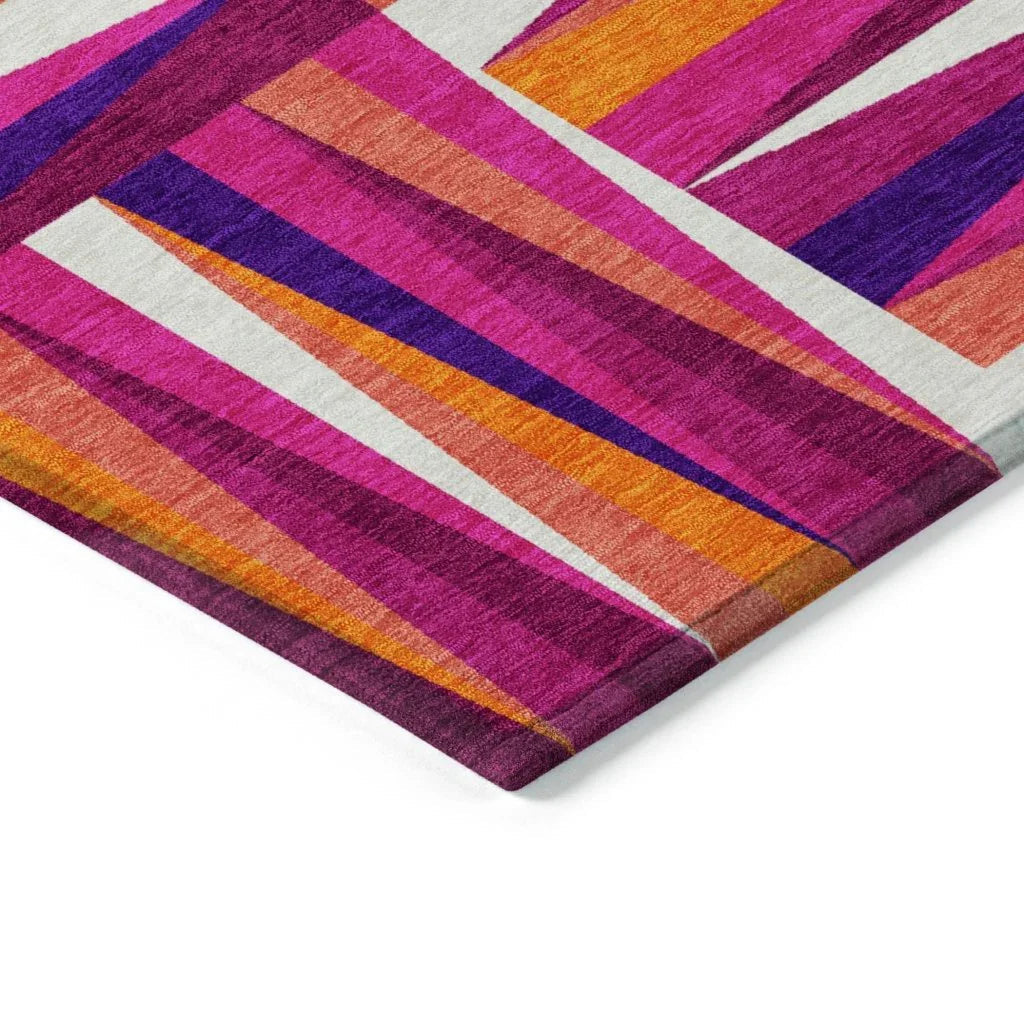 Azura Garnet Washable Indoor-Outdoor Rug-Outdoor Rugs-LOOMLAN Rugs-LOOMLAN