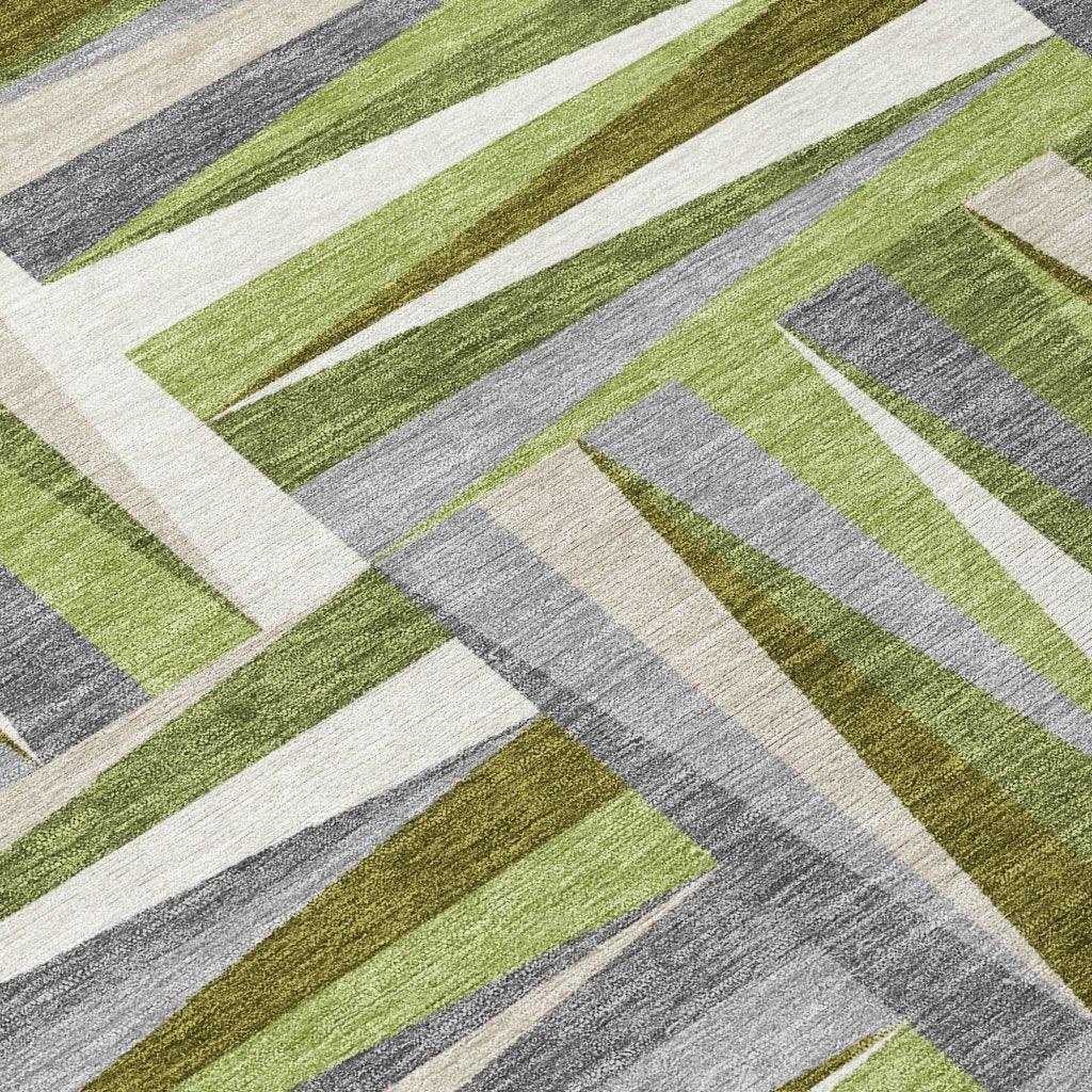Azura Green Washable Indoor-Outdoor Rug-Outdoor Rugs-LOOMLAN Rugs-LOOMLAN