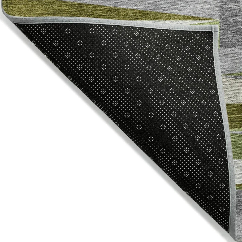 Azura Green Washable Indoor-Outdoor Rug-Outdoor Rugs-LOOMLAN Rugs-LOOMLAN