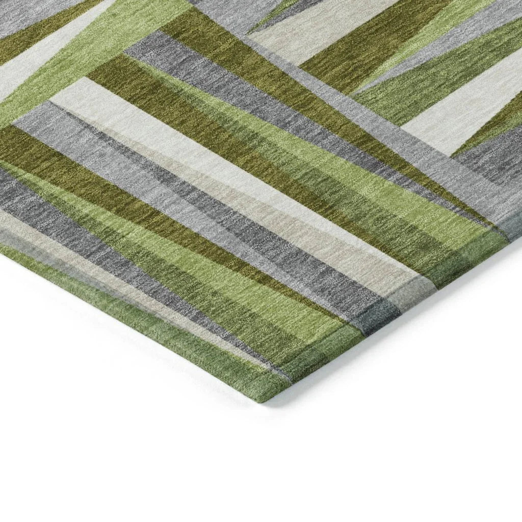 Azura Green Washable Indoor-Outdoor Rug-Outdoor Rugs-LOOMLAN Rugs-LOOMLAN