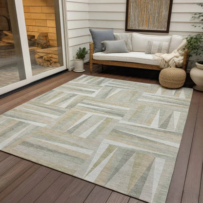 Azura Ivory Washable Indoor-Outdoor Rug-Outdoor Rugs-LOOMLAN Rugs-LOOMLAN