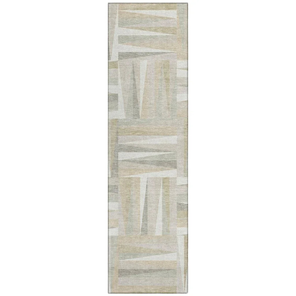 Azura Ivory Washable Indoor-Outdoor Rug-Outdoor Rugs-LOOMLAN Rugs-2'3" x 7'6"-LOOMLAN