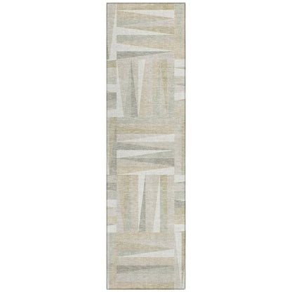 Azura Ivory Washable Indoor-Outdoor Rug-Outdoor Rugs-LOOMLAN Rugs-2'3" x 7'6"-LOOMLAN