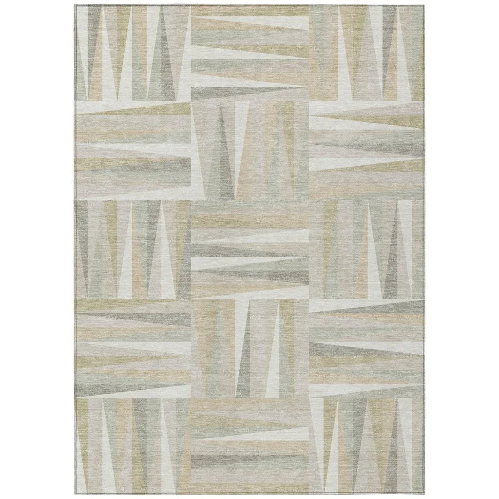 Azura Ivory Washable Indoor-Outdoor Rug-Outdoor Rugs-LOOMLAN Rugs-2'6" x 3'10"-LOOMLAN