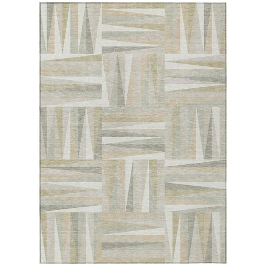 Azura Ivory Washable Indoor-Outdoor Rug-Outdoor Rugs-LOOMLAN Rugs-2'6" x 3'10"-LOOMLAN