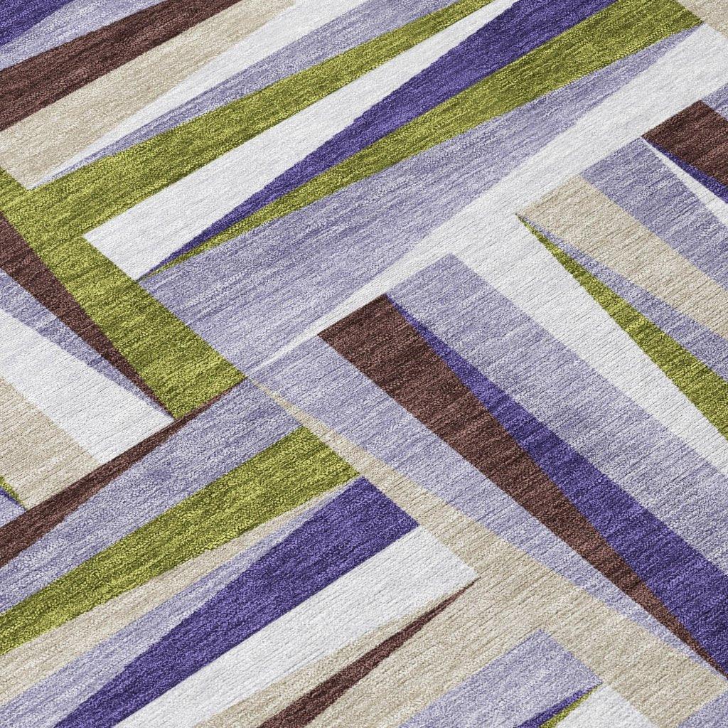Azura Lavender Washable Indoor-Outdoor Rug-Outdoor Rugs-LOOMLAN Rugs-LOOMLAN