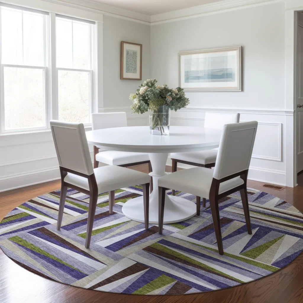 Azura Lavender Washable Indoor-Outdoor Rug-Outdoor Rugs-LOOMLAN Rugs-LOOMLAN
