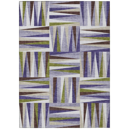 Azura Lavender Washable Indoor-Outdoor Rug-Outdoor Rugs-LOOMLAN Rugs-2'6" x 3'10"-LOOMLAN