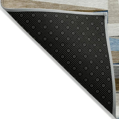 Azura Navy Washable Indoor-Outdoor Rug-Outdoor Rugs-LOOMLAN Rugs-LOOMLAN