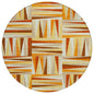 Azura Orange Washable Indoor-Outdoor Rug-Outdoor Rugs-LOOMLAN Rugs-8' x 8'-LOOMLAN