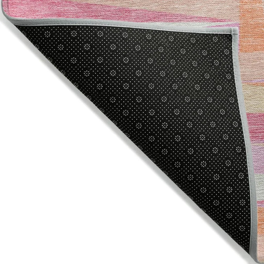 Azura Pink Washable Indoor-Outdoor Rug-Outdoor Rugs-LOOMLAN Rugs-LOOMLAN