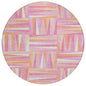 Azura Pink Washable Indoor-Outdoor Rug-Outdoor Rugs-LOOMLAN Rugs-8' x 8'-LOOMLAN