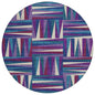 Azura Purple Washable Indoor-Outdoor Rug-Outdoor Rugs-LOOMLAN Rugs-8' x 8'-LOOMLAN