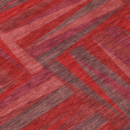 Azura Red Washable Indoor-Outdoor Rug-Outdoor Rugs-LOOMLAN Rugs-LOOMLAN