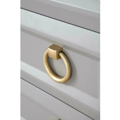 Azure Carrera 6 - Drawer Double Dresser Gray White Marble - LOOMLAN - Essentials For Living - Dressers