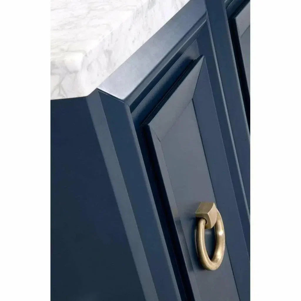 Azure Carrera Sideboard White Marble Navy - LOOMLAN - Essentials For Living - Sideboards