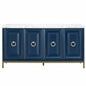 Azure Carrera Sideboard White Marble Navy - LOOMLAN - Essentials For Living - Sideboards