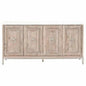 Azure Carrera Sideboard White Marble Steel - LOOMLAN - Essentials For Living - Sideboards