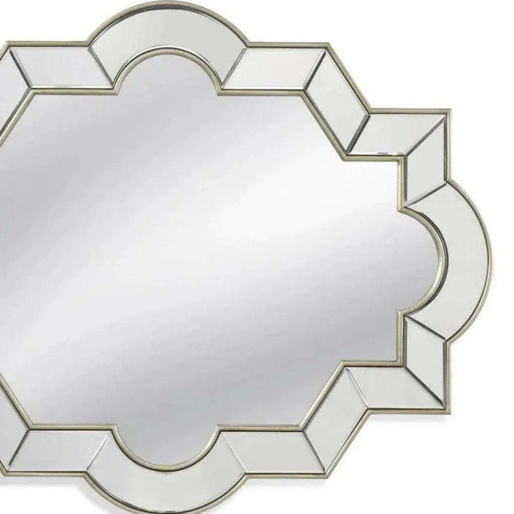 Azusa Rectangle Silver Wall Mirror - LOOMLAN - Bassett Mirror - Wall Mirrors