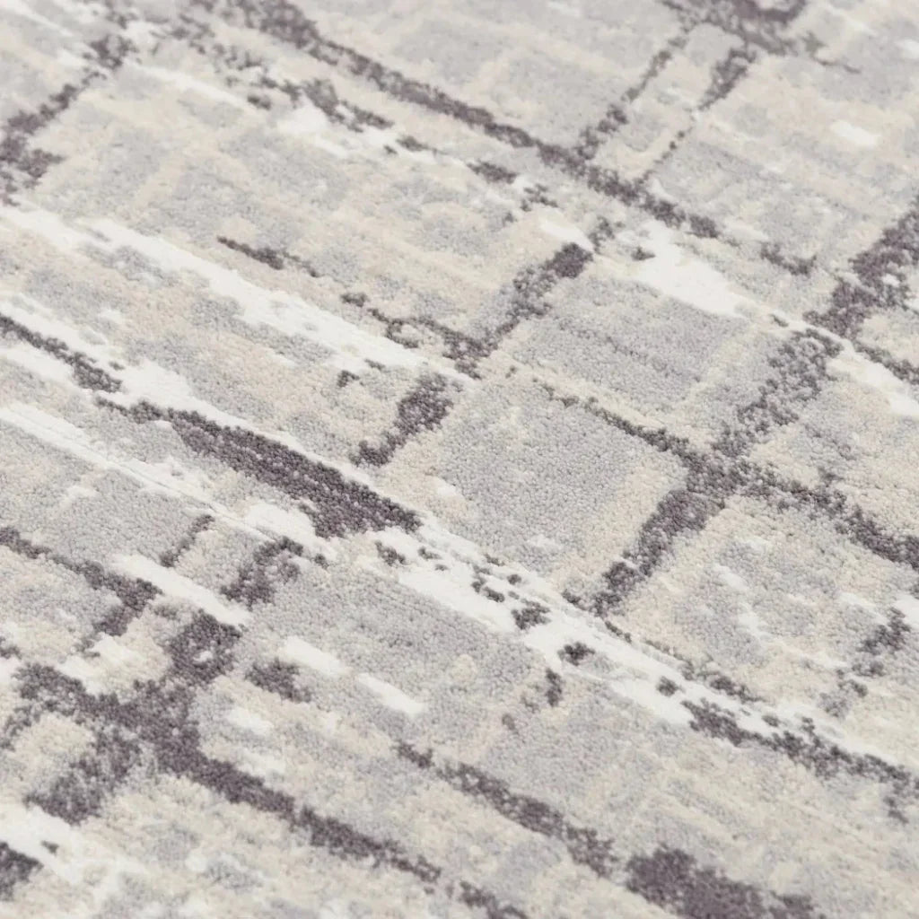 Baan Abstract / Gray Large Area Rugs For Living Room - LOOMLAN - LOOMLAN - Area Rugs