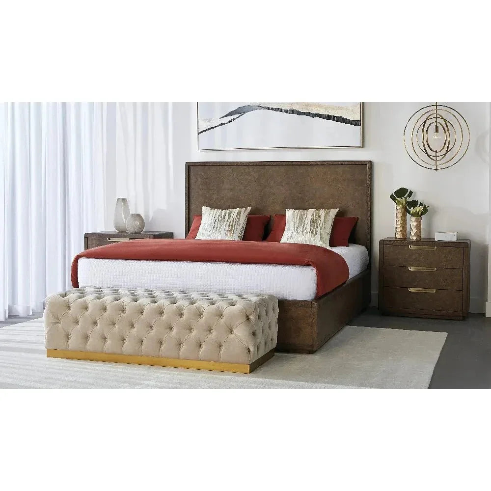 Babette Fabric Backless Bench - LOOMLAN - SUNPAN - Bedroom Benches