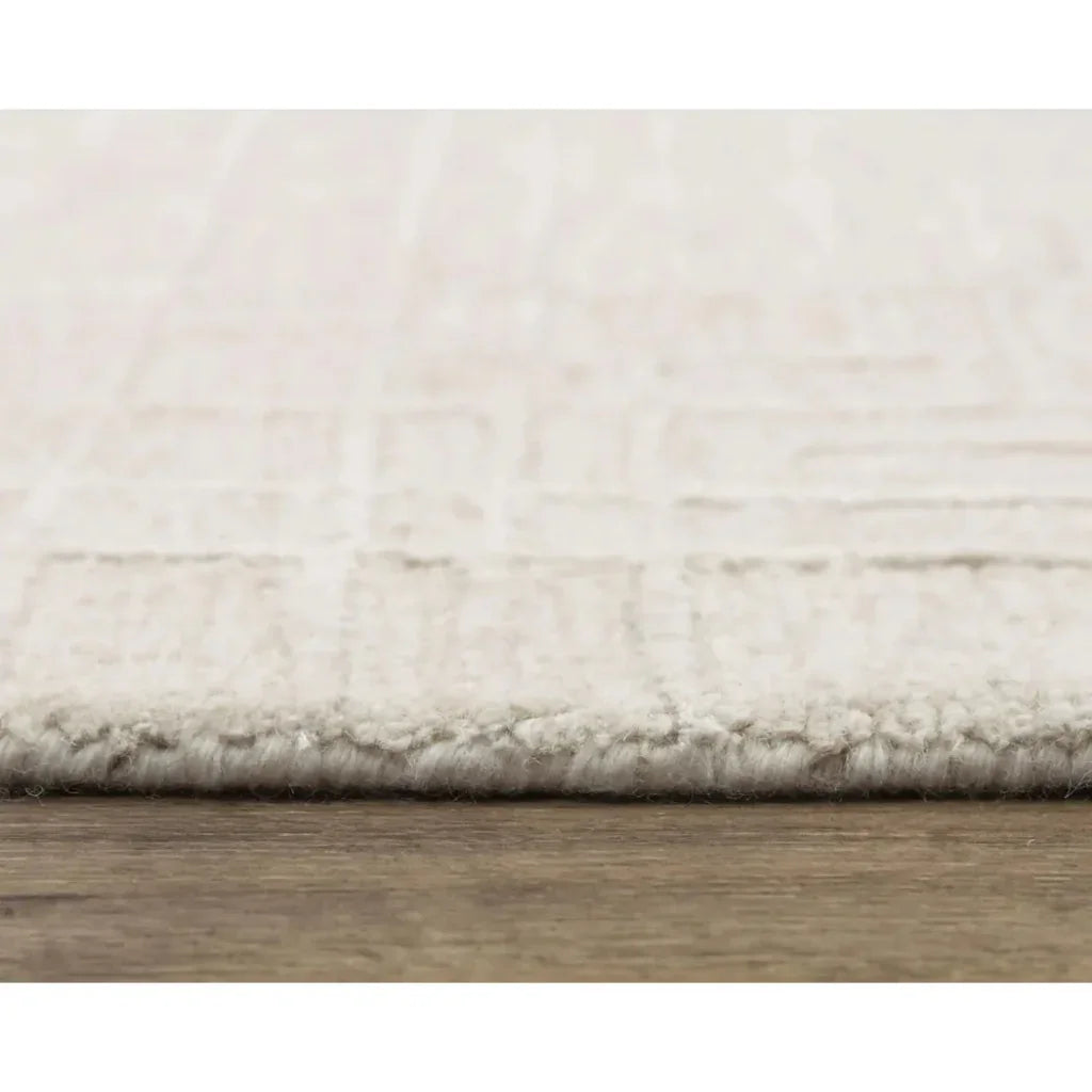 Babi Geometric Light Beige Area Rugs For Living Room - LOOMLAN - LOOMLAN - Area Rugs