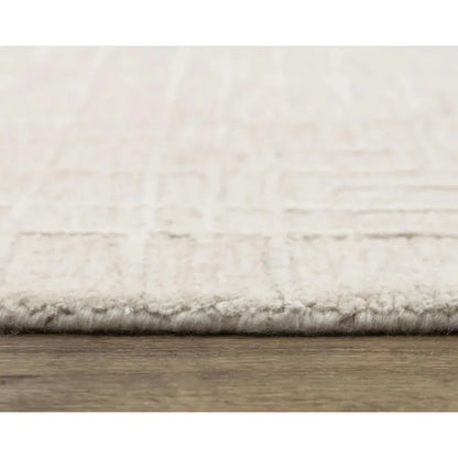 Babi Geometric Light Beige Area Rugs For Living Room - LOOMLAN - LOOMLAN - Area Rugs