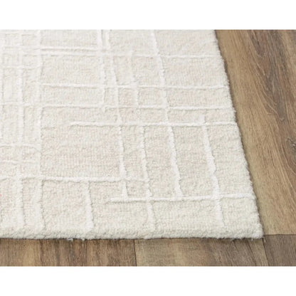 Babi Geometric Light Beige Area Rugs For Living Room - LOOMLAN - LOOMLAN - Area Rugs