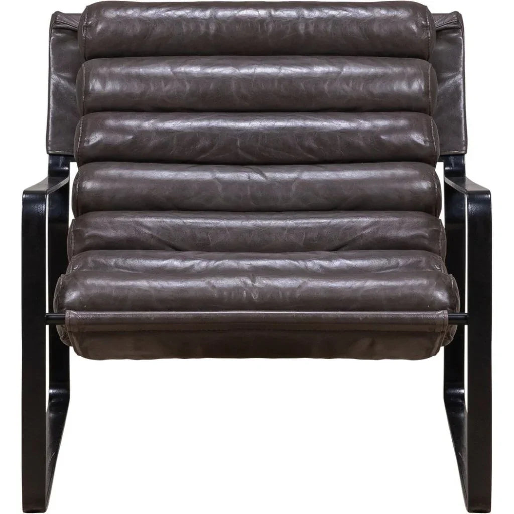 Bacana Leather In Yukon Basilica Chair - LOOMLAN - Olivia + Quinn - Club Chairs