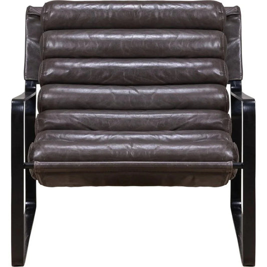 Bacana Leather In Yukon Basilica Chair - LOOMLAN - Olivia + Quinn - Club Chairs