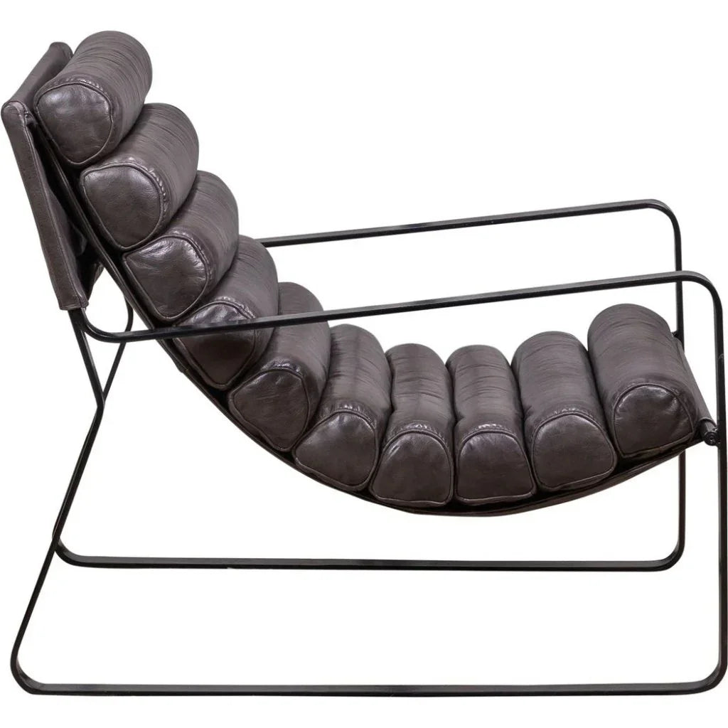 Bacana Leather In Yukon Basilica Chair - LOOMLAN - Olivia + Quinn - Club Chairs