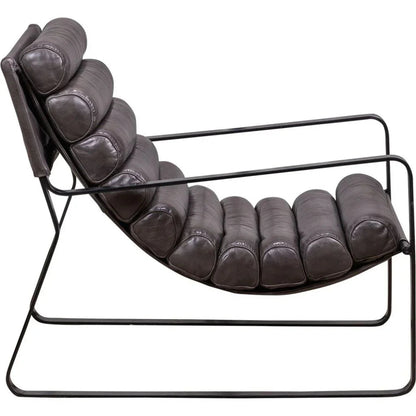 Bacana Leather In Yukon Basilica Chair - LOOMLAN - Olivia + Quinn - Club Chairs